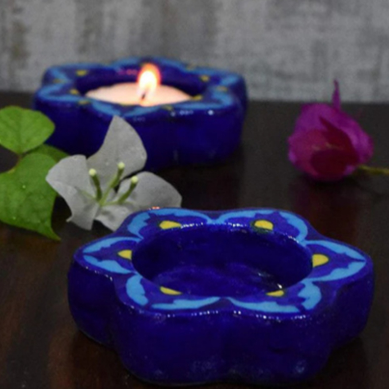 Blue Pottery T-Holder