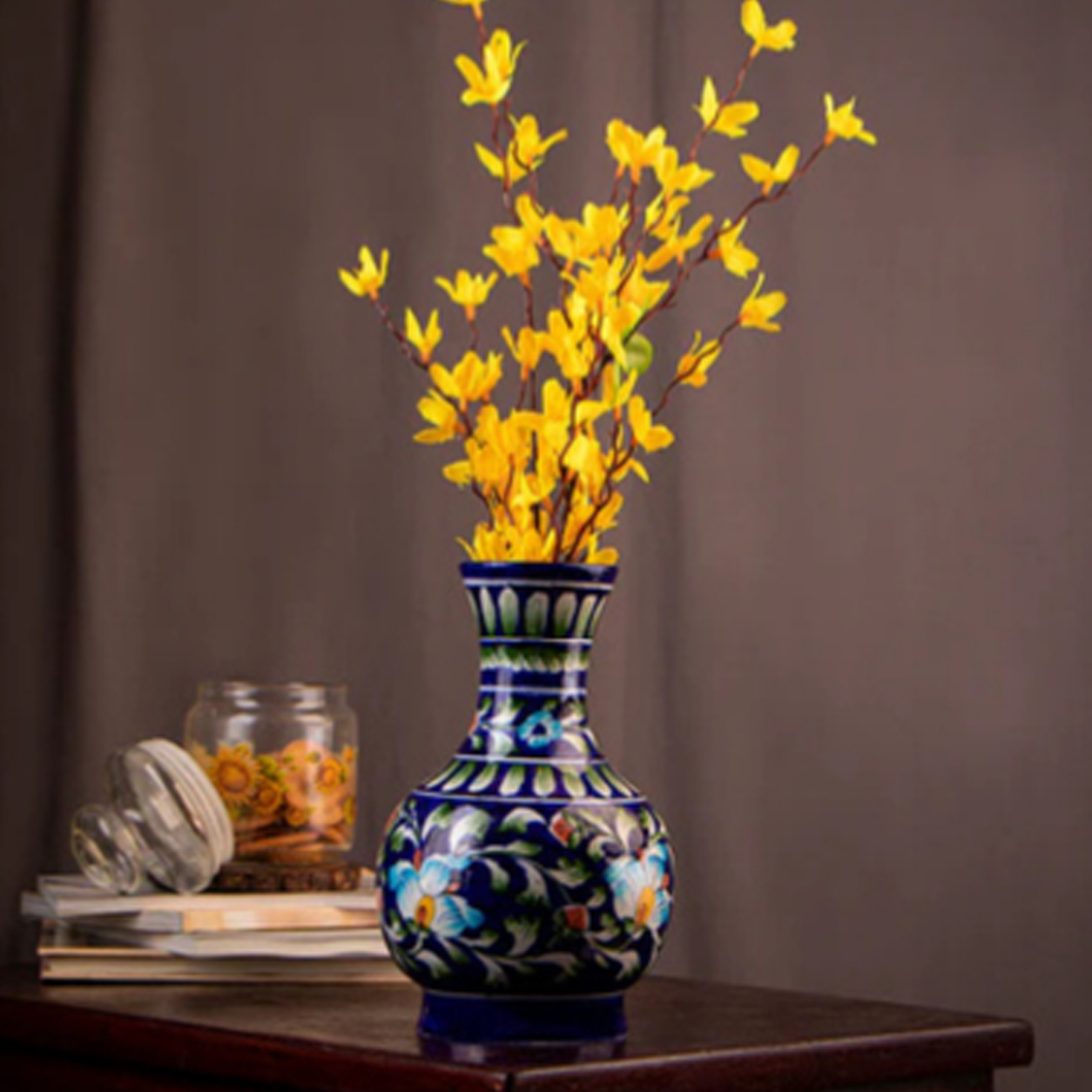 Blue Pottery Surahi