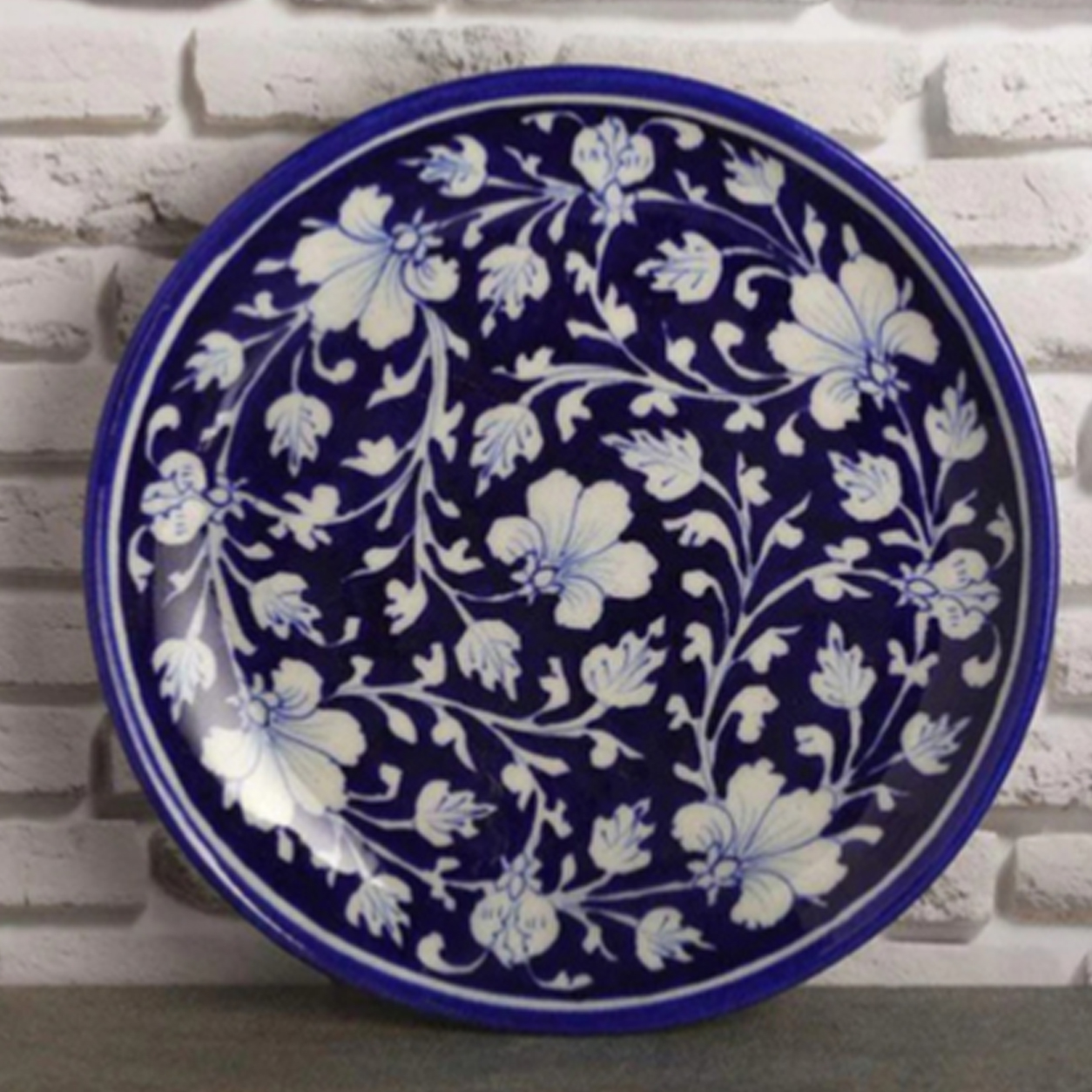 Blue Pottery Wall Plate