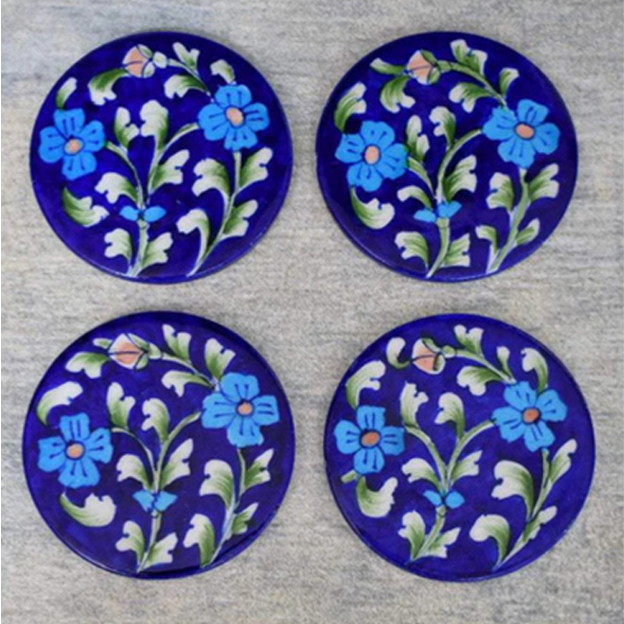 Blue Pottery Coaster